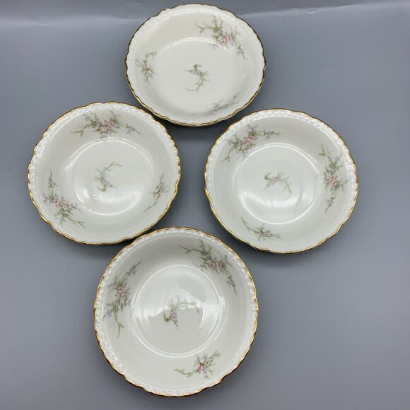 Vintage 1950's Royal Jackson set of 4 Dessert Fruit Bowls "Sandra" Pattern - Picture 2 of 7